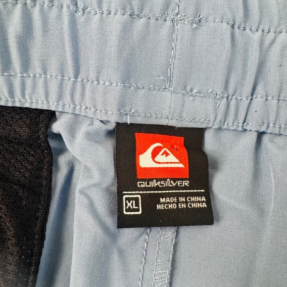 Quiksilver Board Shorts Mens XL Blue Hybrid Elastic Waist Swim Trunks Stretch - Picture 7 of 9